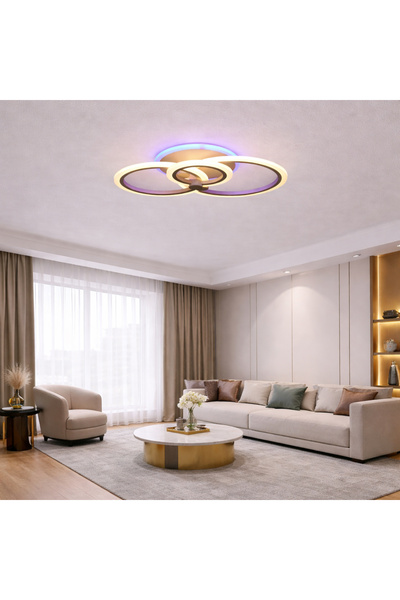 proled White LED RGB Chandelier, 100W, with Remote Control, 3 Light Types, Ad...