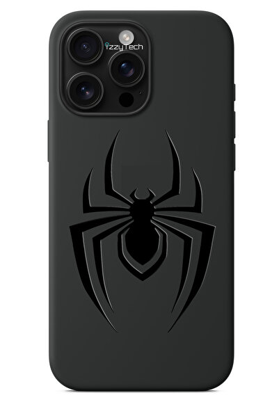 izzytech iPhone 11 Pro Max Compatible Black Phone Case – Spider Emblem Glossy...
