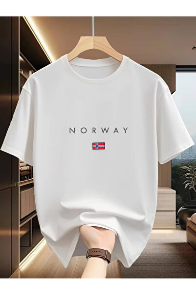 CLASSY.MODA Tricou din bumbac alb premium Sila Trend