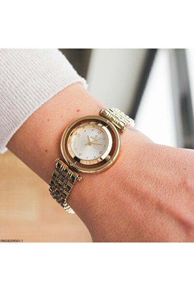 Homies ساعة يد نسائية HM28209S01-1 بحزام فولاذي