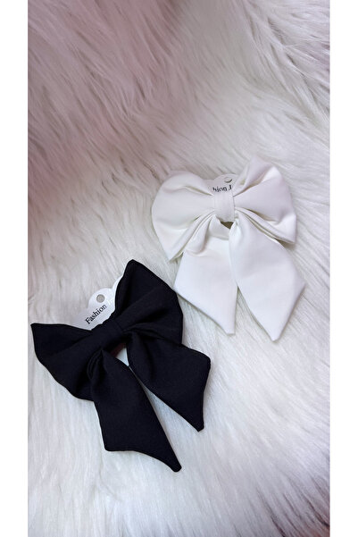 iky aksesuar Αυτόματη πόρπη με κορδέλα φιόγκου 2 τεμαχίων