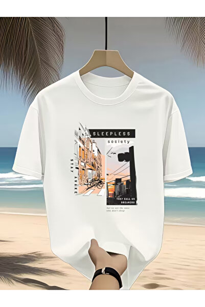 CLASSY.MODA Sila Trend Premium White Cotton T-Shirt