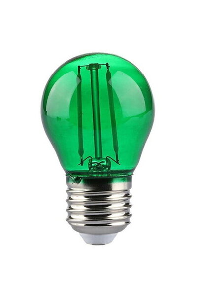 V-TAC Bec LED G45 E27 2W cu filament verde