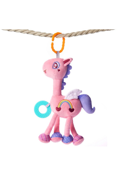 TUMAMA KIDS Tumama Unicorn Rattle, Παιχνίδι από βελούδο με σιλικόνη για δάγκω...