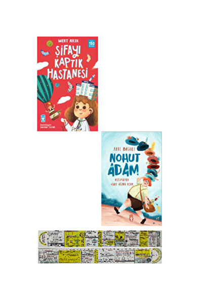 Timaş Çocuk Şifayı Kaptık Hastanesi + Nohut Adam 2 Kitap Set + Özel Cetvel