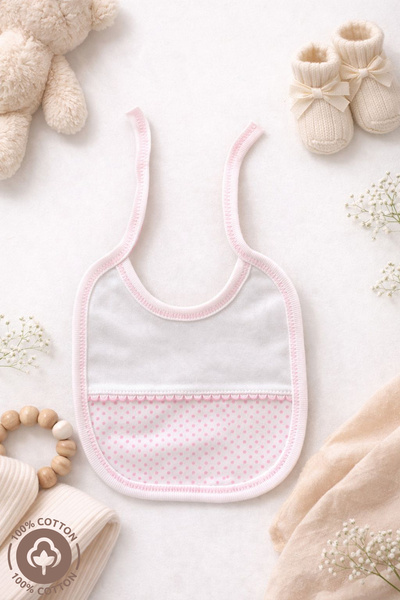 Miniel Unisex Baby 100% Organic Cotton Printed Baby Drool & Feeding Bib