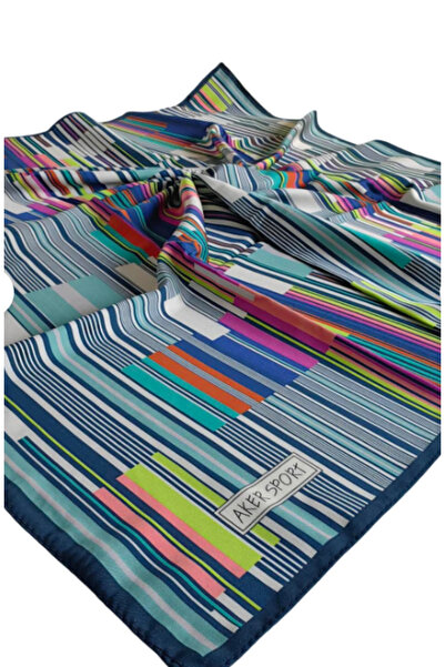 Aker Σπορ κασκόλ Tivil IST 3410797-923 Σχέδιο με πράσινες ρίγες σε απόχρωση ν...