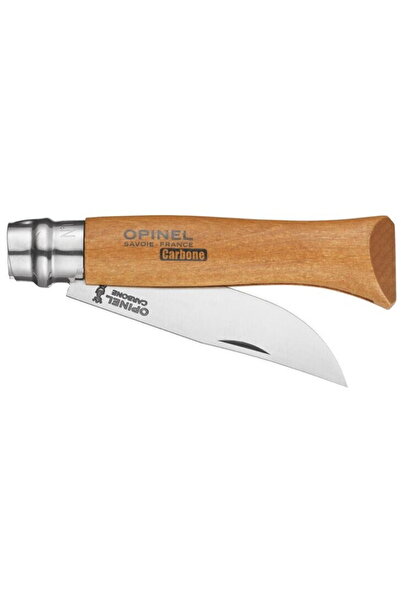 Opinel pocket knife No. 09 carbon blade with wood handle