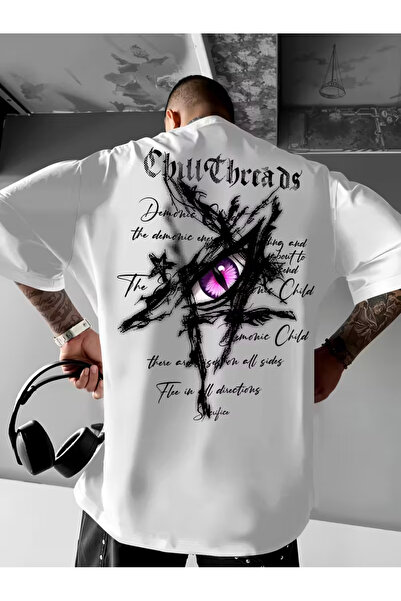 CLASSY.MODA تي شيرت سيلا تريند من القطن الأبيض الفاخر