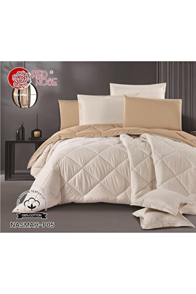 Red Rose Hotel-style bedspread - 100% cotton - King size (8 pieces) - Double ...