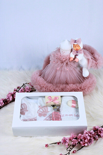 GoVo Kids Set complet trusou botez cu lumanare, Regal cu coroana – Trusou ele...