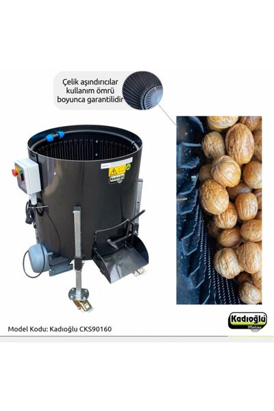 Kadıoğlu CKS90 Ceviz Soyma Makinesi 100-120kg (180 Litre)