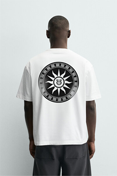Butik Μπλουζάκι με στάμπα Trend Biz με αρχαία σχέδια, Unisex, Oversize