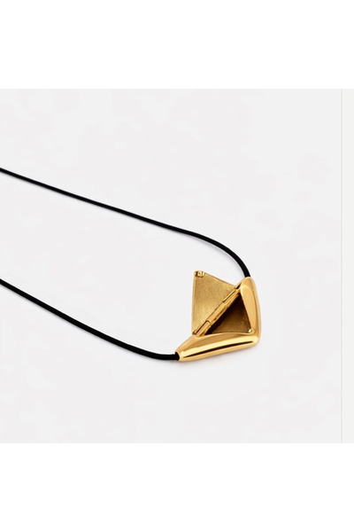 neslyaccessories Gold Amulet Necklace