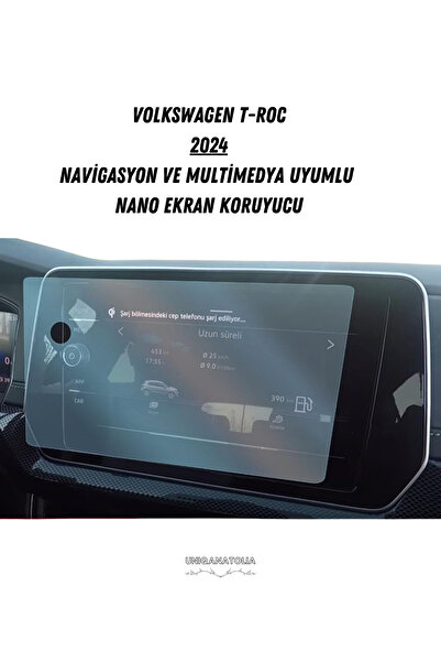 UniqAnatolia Volkswagen T-Roc 2024 Navigation and Multimedia Compatible Nano ...