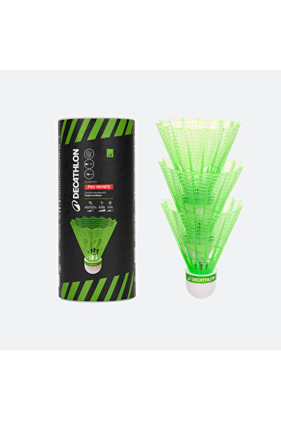 Decathlon Badminton Topu - Gece/Gündüz Kullanımı - 3 Adet - PSC 130 Nite