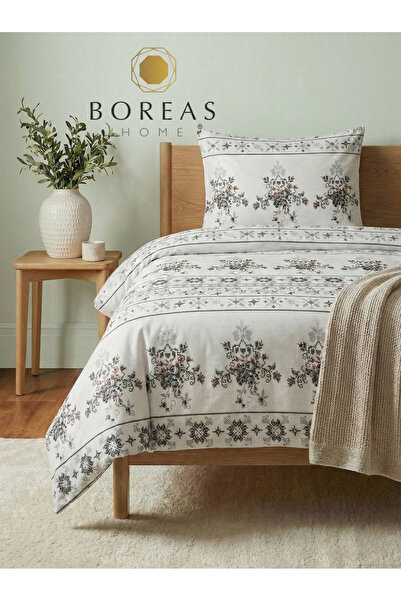 Boreas Home طقم غطاء لحاف مفرد مطاطي من ليديا