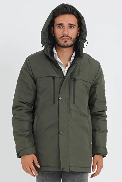 SONYAMODA Erkek Kürklü Su Ve Rüzgar Geçirmez Kapüşonlu Kışlık Mont & Kaban & ...