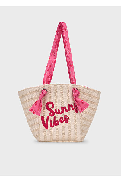 MAYORAL Ψάθινη τσάντα παραλίας για κορίτσια 10208