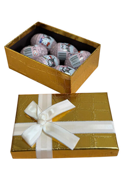 Pofika ZAİNİ Hello Kitty Çikolatalı Sürpriz Yumurta 20 Gr (6 Adet) Özel Gold ...