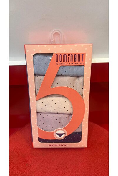 HİKMET Cotton 5-Piece Boxed Bikini Normal Waist Premium Quality Underwear