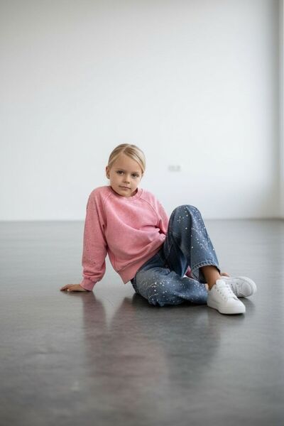 EFSACE Girl's Stoned Denim Set