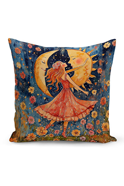 Bertille Home Ανοιξιάτικη Σειρά Κάλυμμα Μαξιλαριού Διπλής Όψης με Ψηφιακή Εκτ...