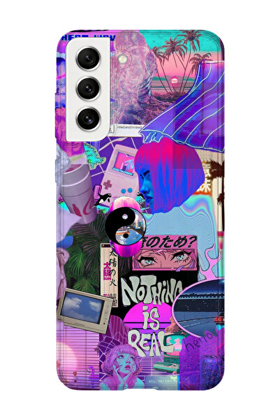 lelia حافظة هاتف شفافة مطبوعة متوافقة مع هاتف سامسونج جالاكسي S21 FE |   المج...