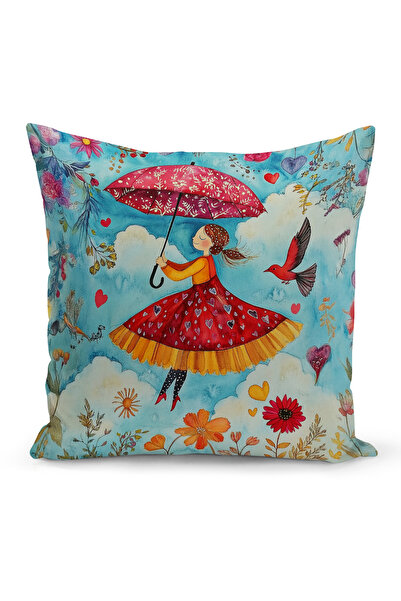 Bertille Home İlkbahar Serisi Çift Tarafı Dijital Baskılı Kırlent Kılıfı (Spr...