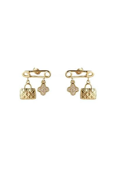 neslyaccessories Pin & Bag Earrings