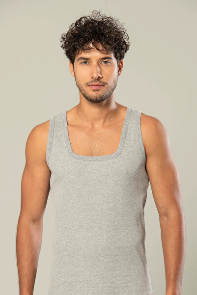 Erdem 4 Pieces, Men's Camisole, Ribbed Undershirt, 100% Cotton