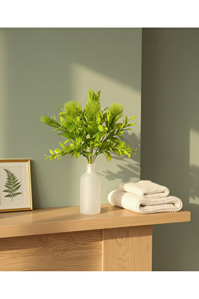 YASİMA Artificial Green Thorn-Branched Leaf Greenery Plant Home Decoration Su...