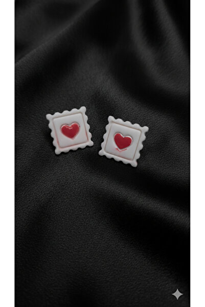 Lu Atelier Timbre Heart Detailed Stamp Form Polymer Clay Earrings – Handmade ...