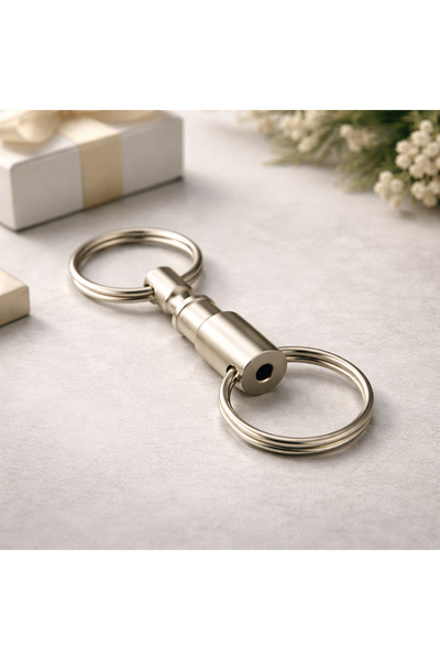 esdekor Nickel Plated Quick Release Swivel Ring Keychain and Connection Devic...