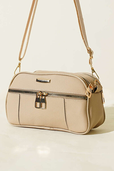 Meryem Çanta حقيبة كتف نسائية يومية بثلاثة أقسام مع سحاب