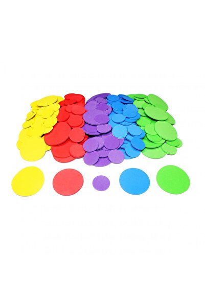 Loolipo Set de 200 de stickere colorate din spumă - Cercuri