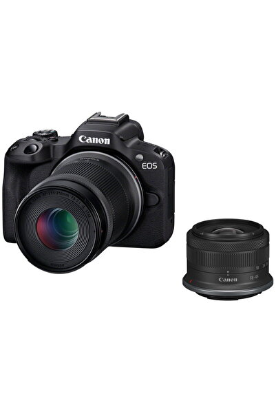 Canon Aparat foto digital EOS R50 + obiectiv RF-S 18-45mm IS STM + obiectiv R...