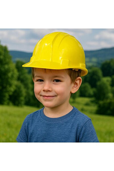 ÖZDEMİR OYUNCAK Sarı İnşaatçı Kaskı Meslek Oyuncağı, PP malzemeli, 18 cm iç ç...