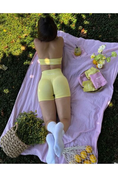 REAL DREAM Sun Kissed Yellow Push Up Şort