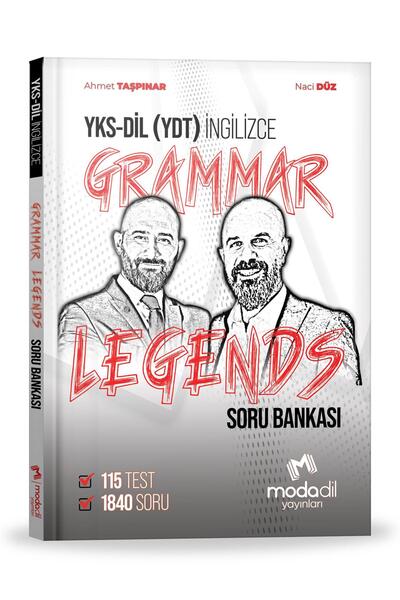 Modadil Yayınları YKSDİL YDT Grammar Legends Soru Bankası Ahmet TAŞPINAR Naci...