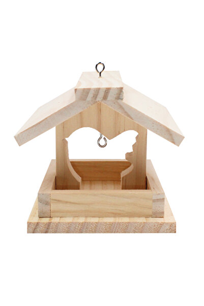 Loolipo Căsuță pentru hrana păsărilor, de asamblat și decorat, 12 x 14 x 15 cm
