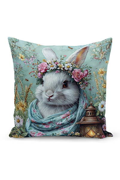 Bertille Home Ανοιξιάτικη Σειρά Κάλυμμα Μαξιλαριού Διπλής Όψης με Ψηφιακή Εκτ...