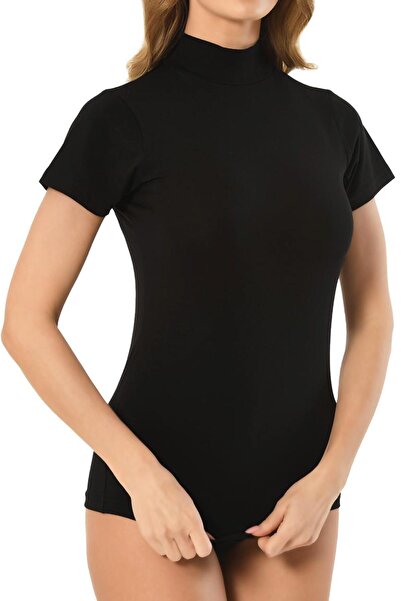 Jiber Women's Comfortable Modal Cotton Turtleneck Half Sleeve Body T-Shirt