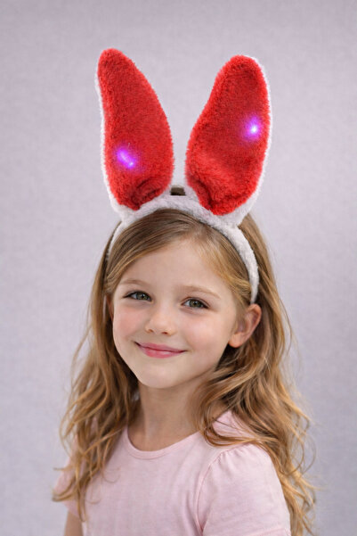 PARTİPORT LED Işıklı Peluş Tavşan Kulak Taç