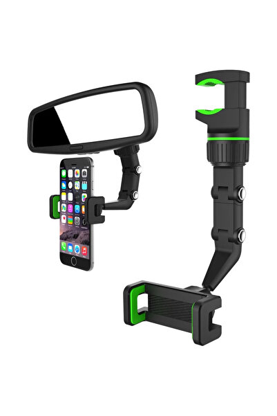 Hurtel Adjustable Car Rearview Mirror Holder for Smartphone