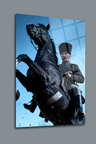 glassartdesign Ατατούρκ Καμ Ταμπόλινο Έργο Τέχνης-273