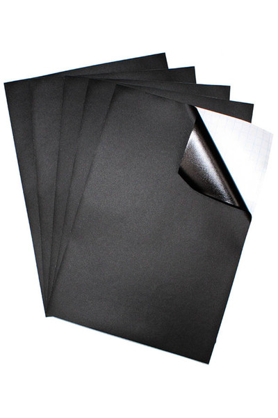 Loolipo Set de 5 folii negre autoadezive de scris cu creta, 20 x 30 cm