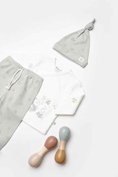 Biorganic Gots Certified Love Our Set of 3 Green