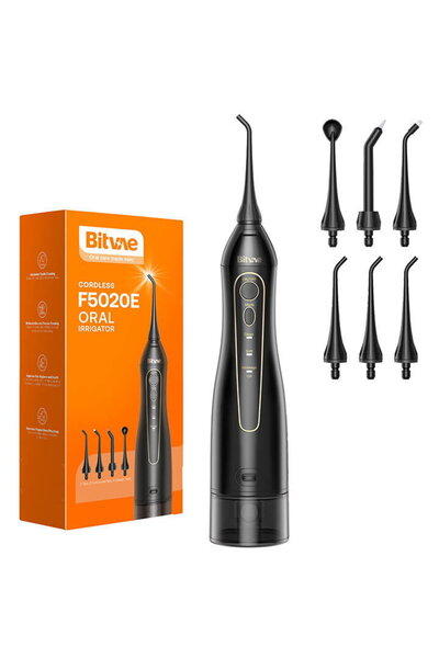 Bitvae Water flosser with nozzles set BV 5020E (Black)