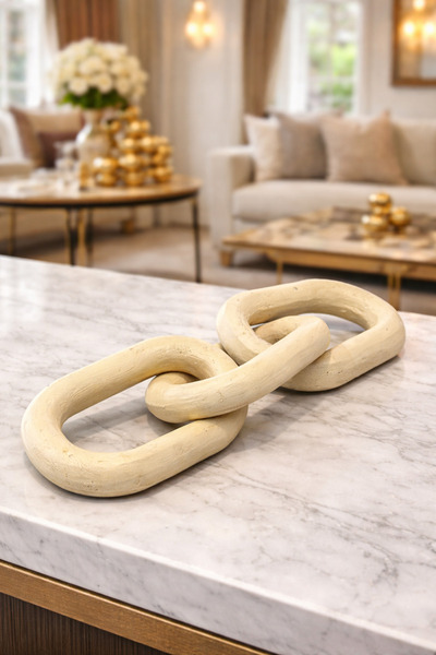 İSHTAR DEKOR DEKORATİF YATAY ZİNCİR - TRAVERTEN RENK